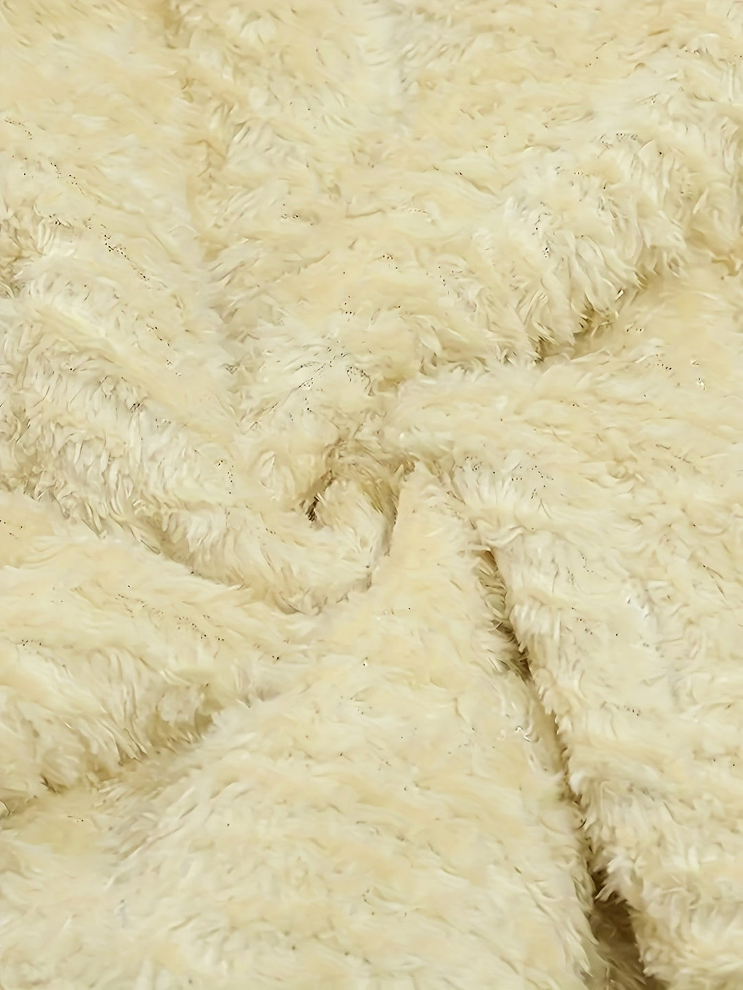 Close-up texture of the plush fleece lining fabric