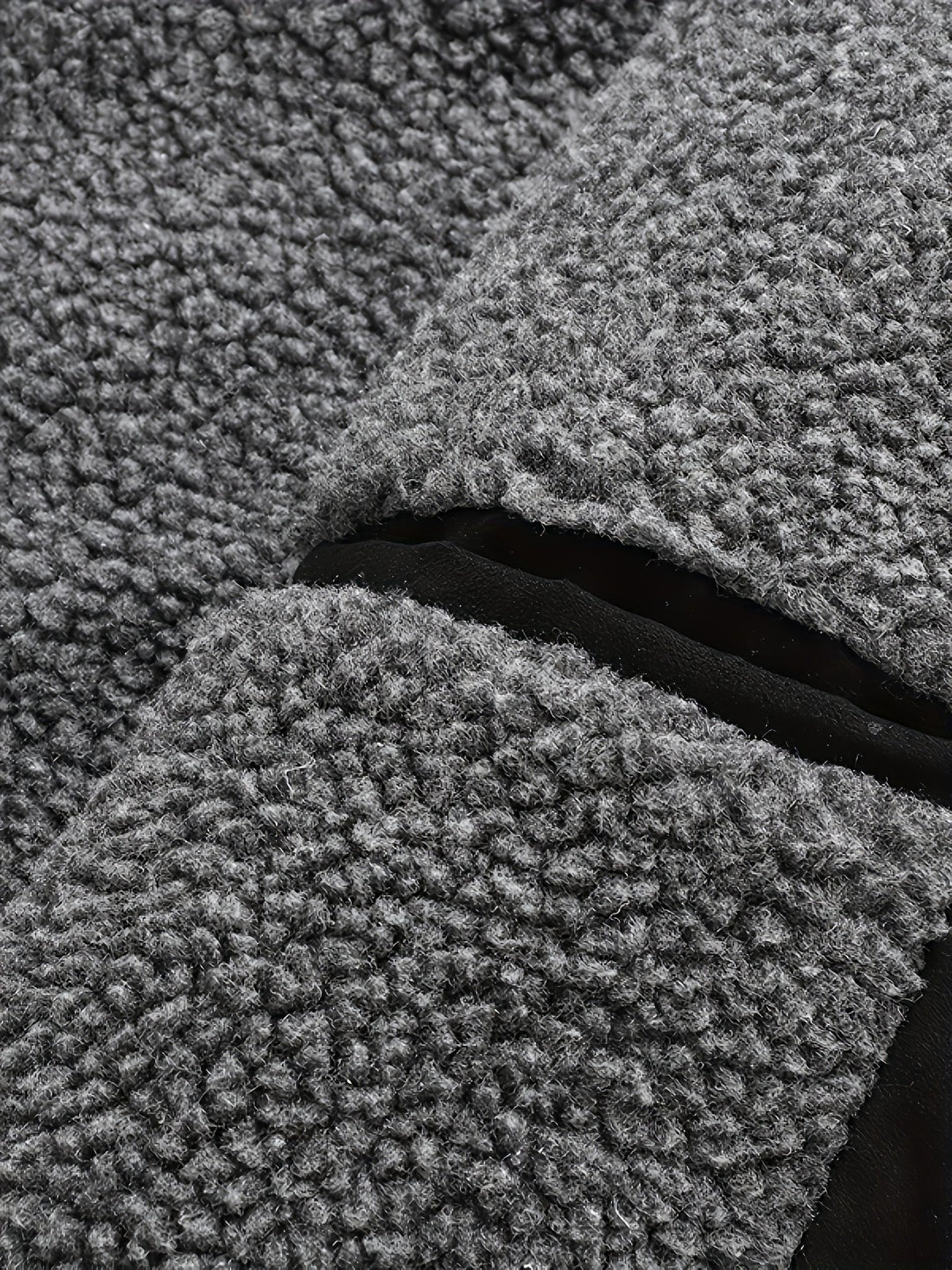 Close-up of Barnaby jacket fleece lining texture