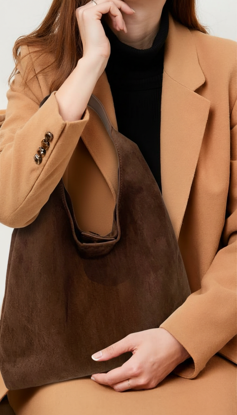 Tote Bag – Vertical Square, Stitch Detail, Magnetic Clasp