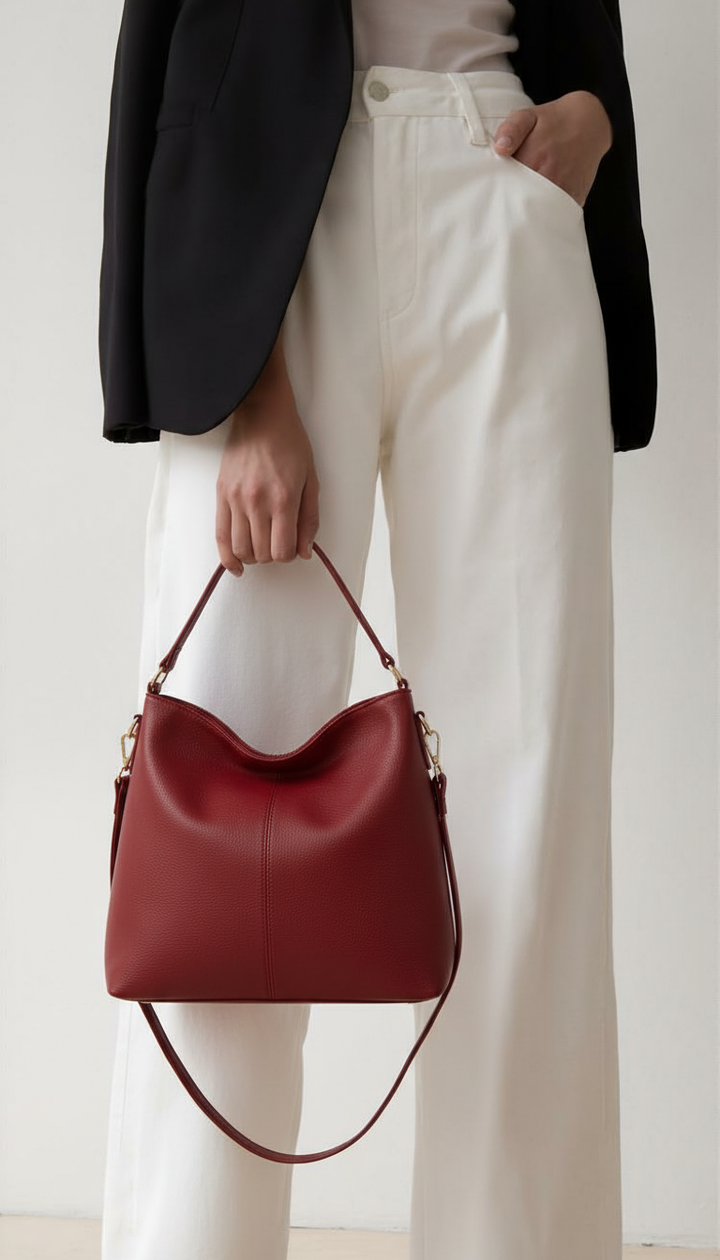 Women’s Bucket Shoulder Bag | PU Leather Handbag | Spring 2026 Design